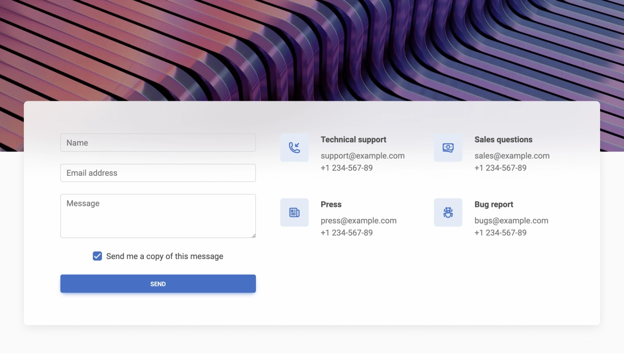 Contact Design Block Light v.5