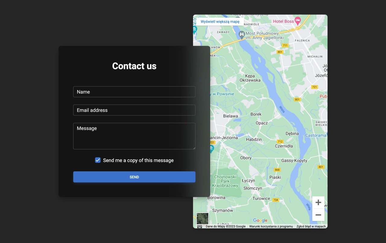 Contact Design Block Dark v.7