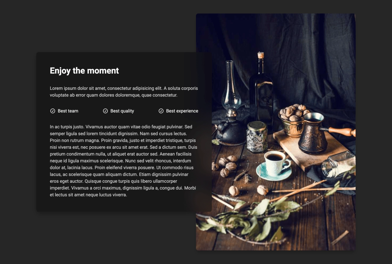 Content Design Block Dark v.8