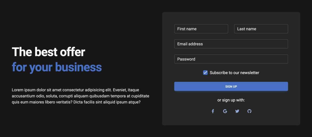 Call To Action Design Block Dark v.3