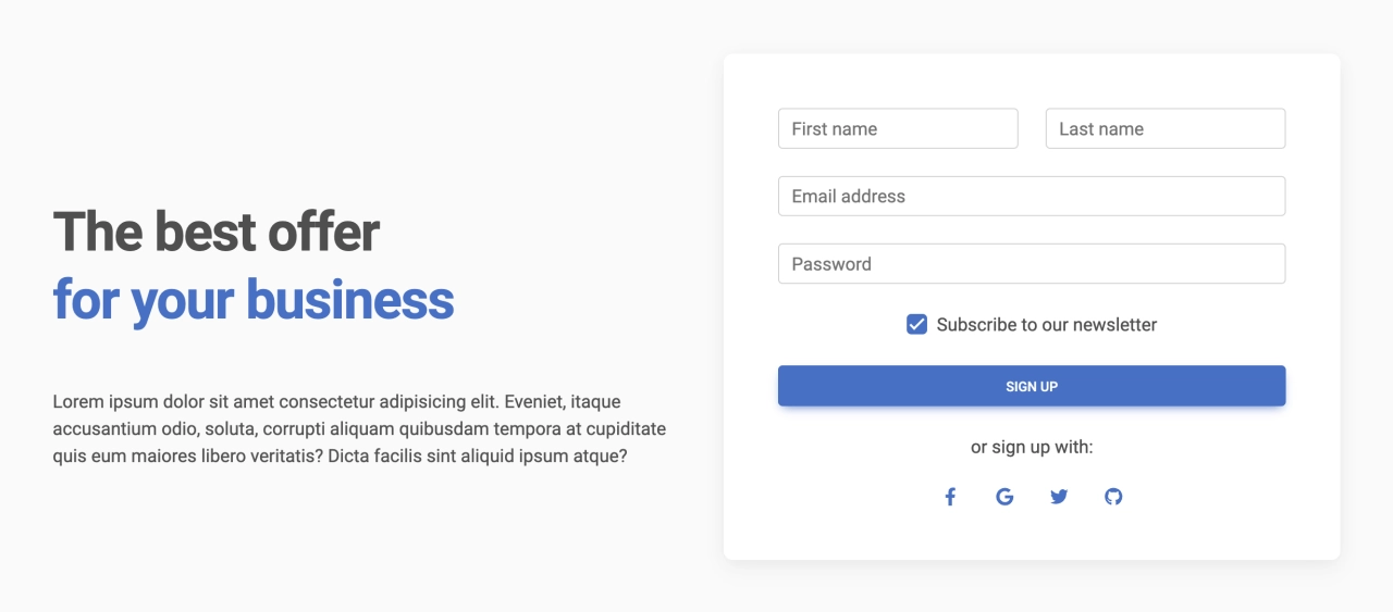 Call To Action Design Block Light v.3