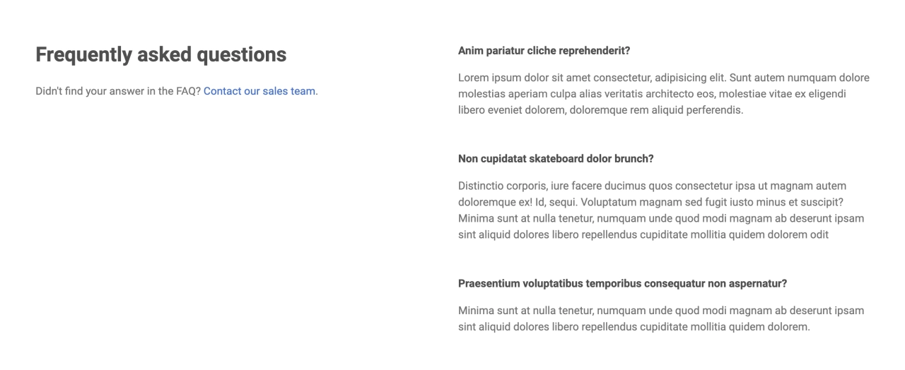 FAQ Design Block Light v.2