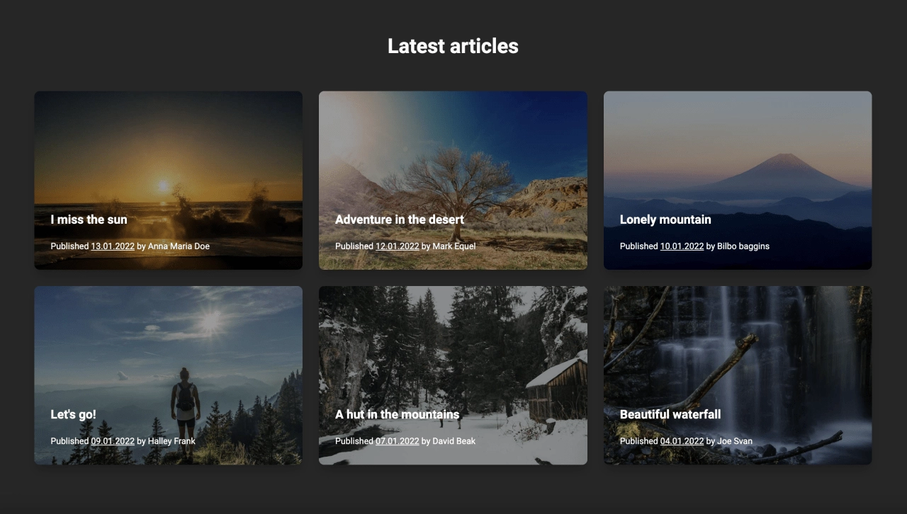 News Design Block Dark v.1