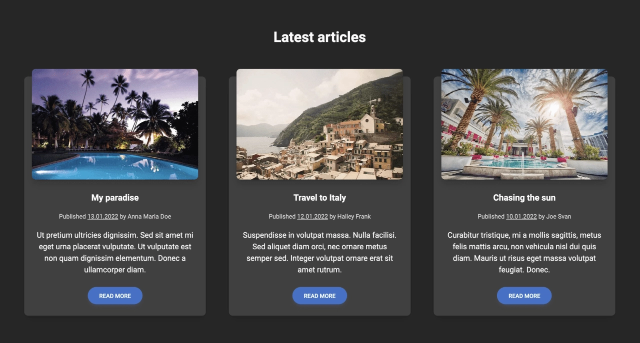 News Design Block Dark v.2