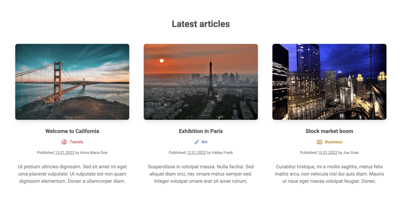 News Design Block Light v.3