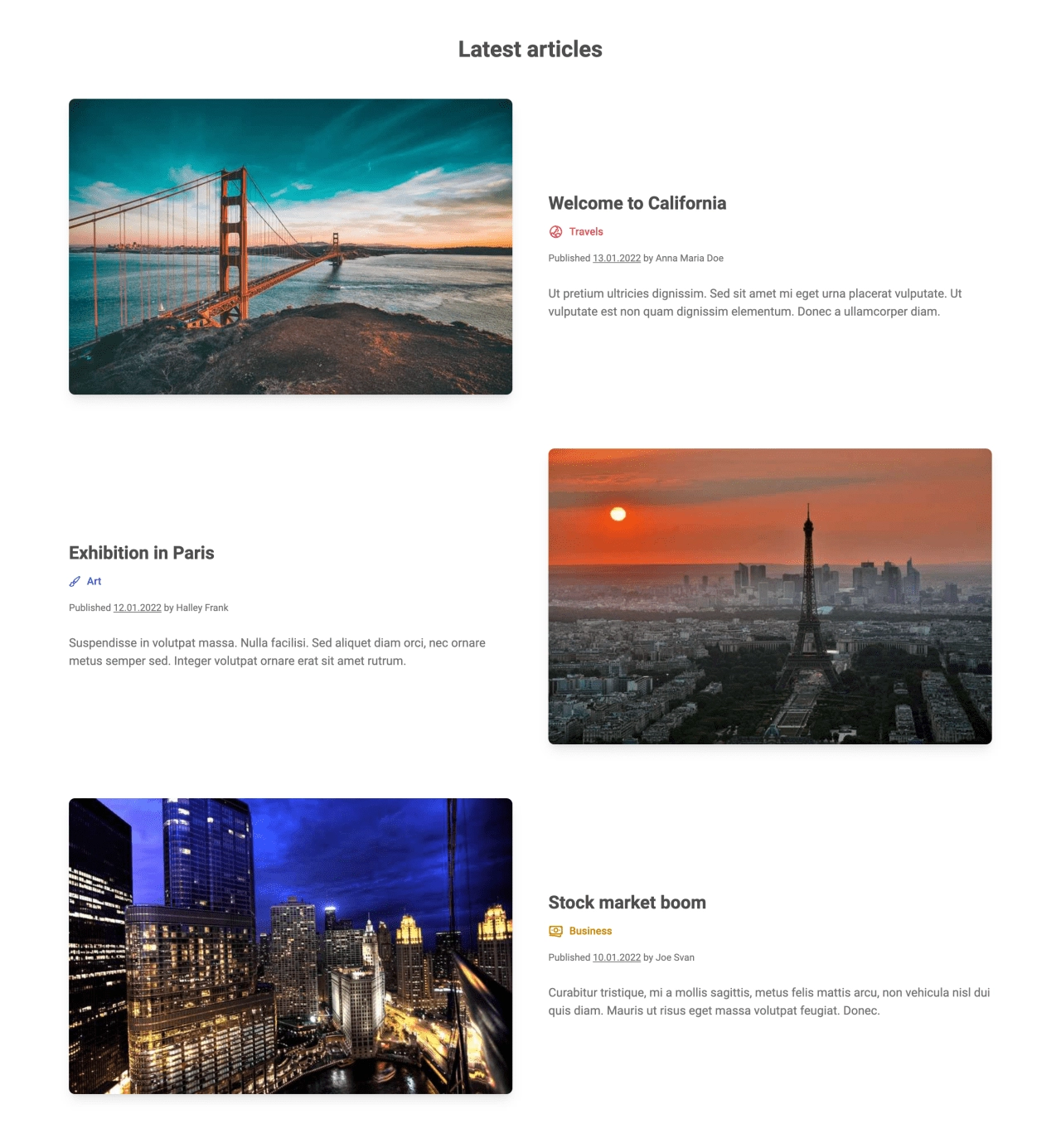 News Design Block Light v.6