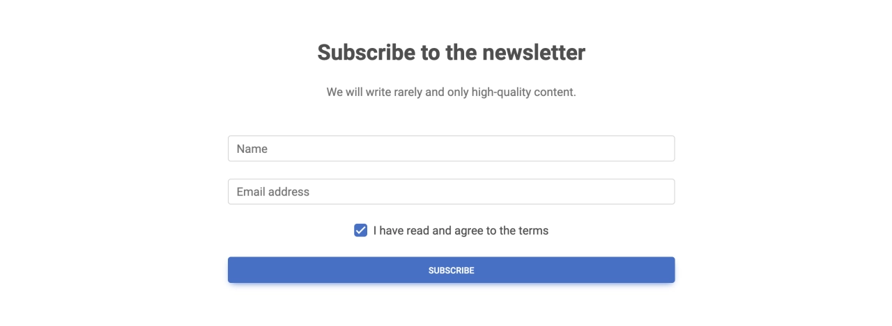 Newsletter Design Block Light v.1