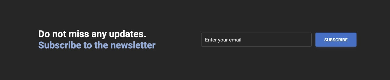 Newsletter Design Block Dark v.2