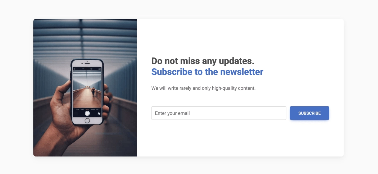 Newsletter Design Block Light v.4