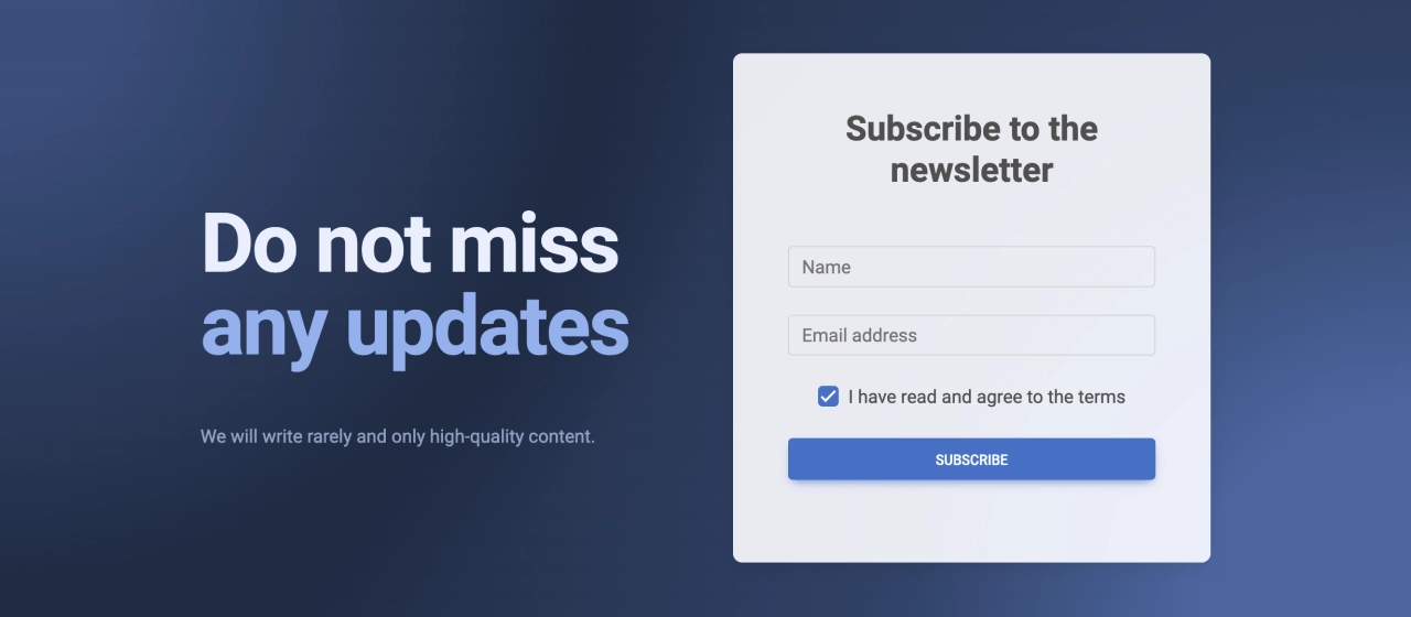 Newsletter Design Block Light v.5