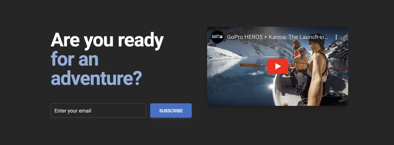 Newsletter Design Block Dark v.6