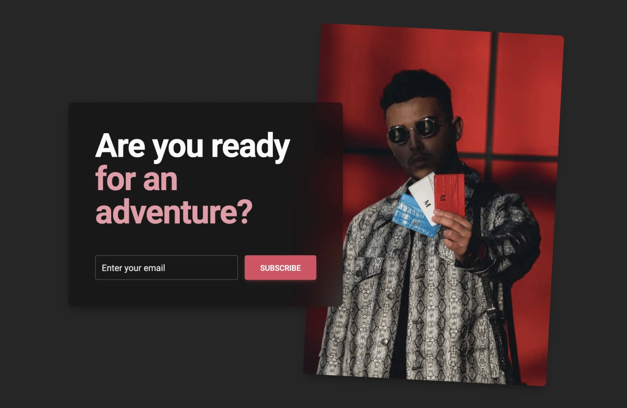 Newsletter Design Block Dark v.7