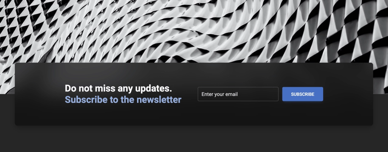 Newsletter Design Block Dark v.8