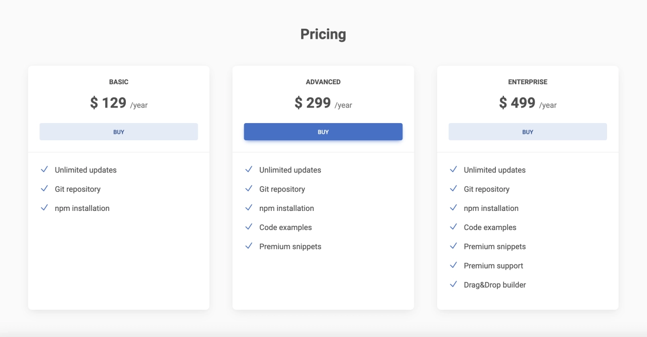 Pricing Design Block Light v.1