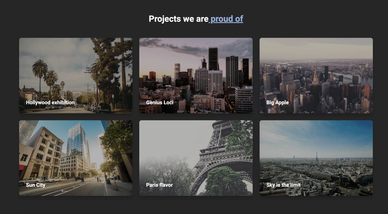 Project Section Design Block Dark v.1