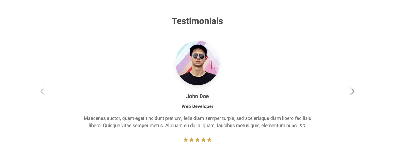 Testimonial Design Block Light v.2